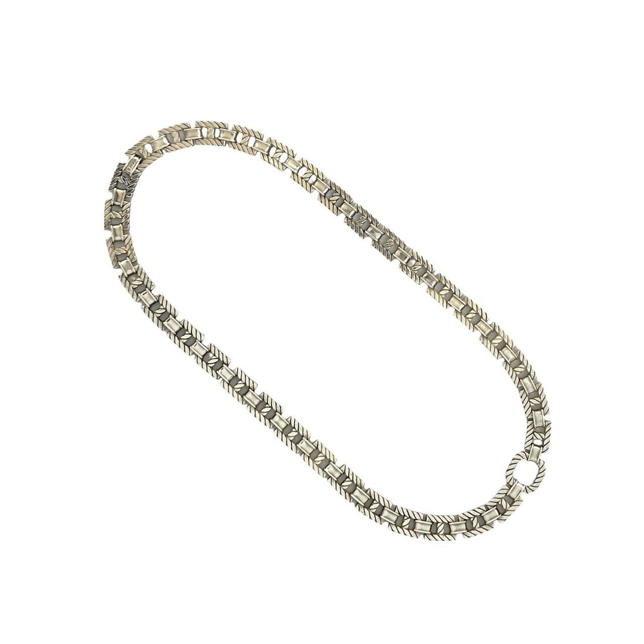 Hermes Grandspaw Vintage Silver 800 Necklace Choker Pendant — view 6