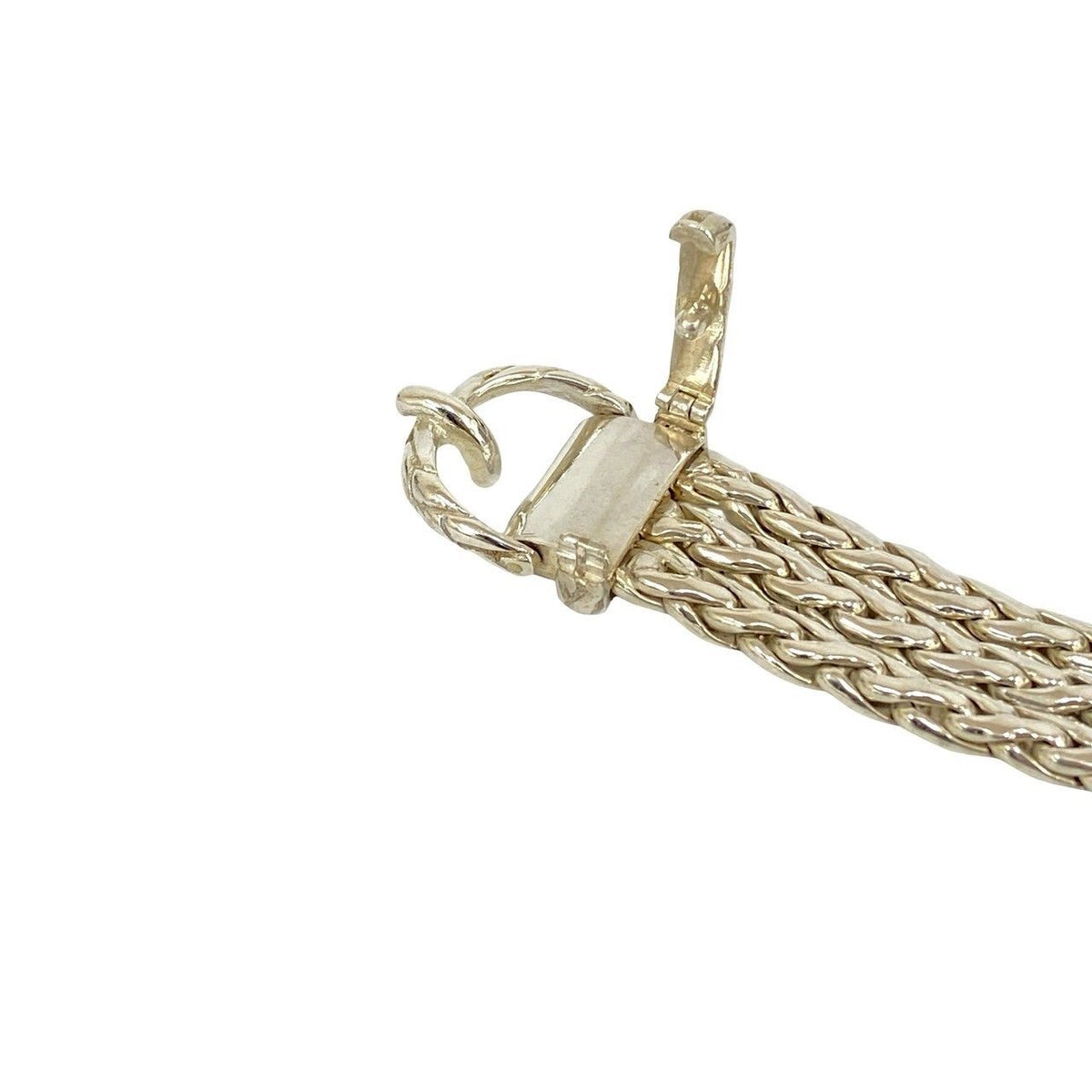 Hermes Vintage Diane 925 Sterling Silver Bracelet Bangle — view 3