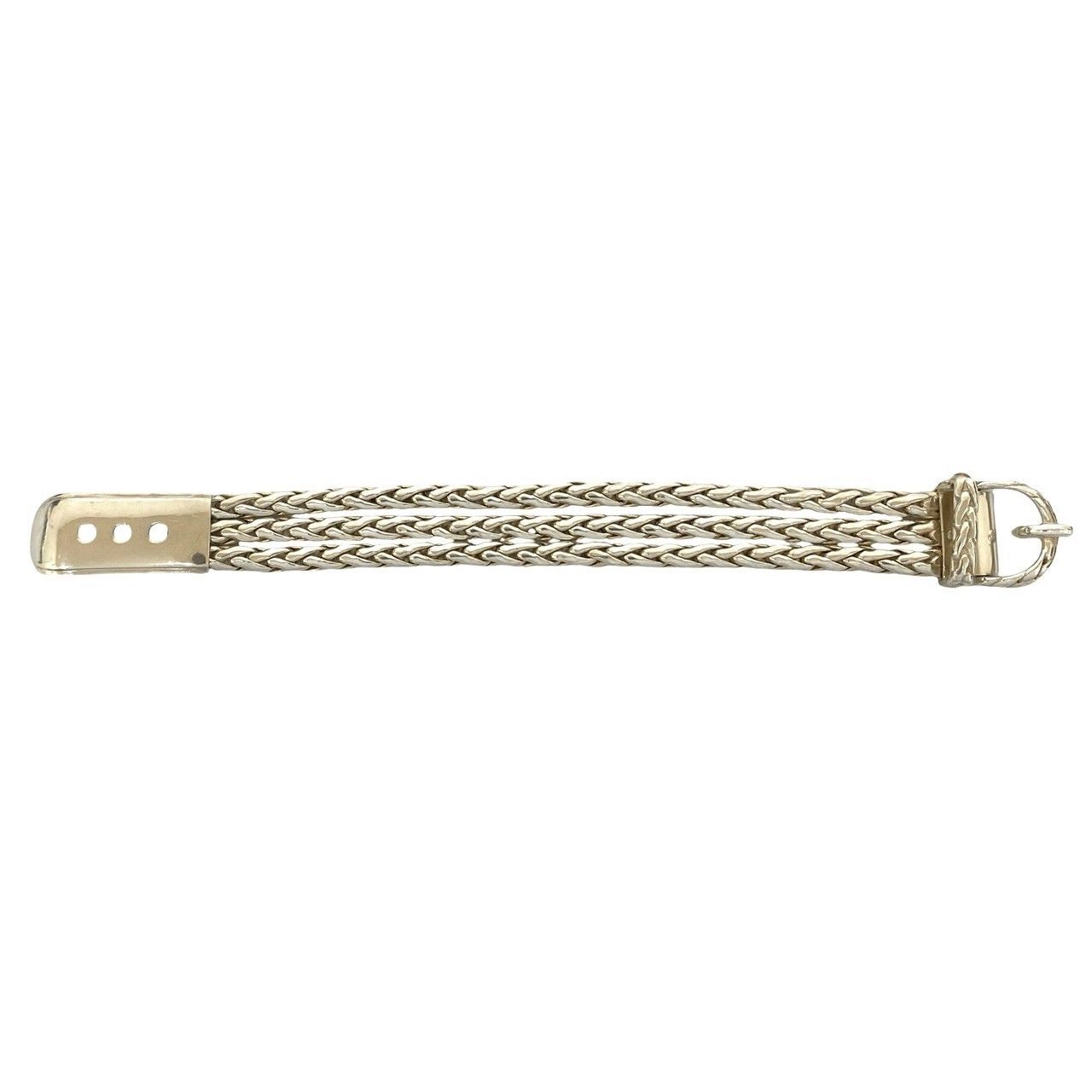 Hermes Vintage Diane 925 Sterling Silver Bracelet Bangle — view 4