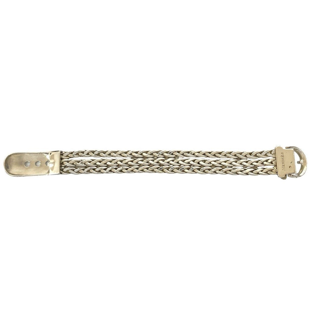 Hermes Vintage Diane 925 Sterling Silver Bracelet Bangle — view 5