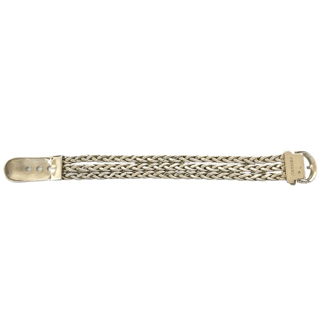 Hermes Vintage Diane 925 Sterling Silver Bracelet Bangle — view 5