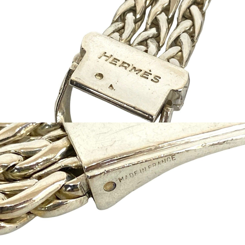 Hermes Vintage Diane 925 Sterling Silver Bracelet Bangle — view 2