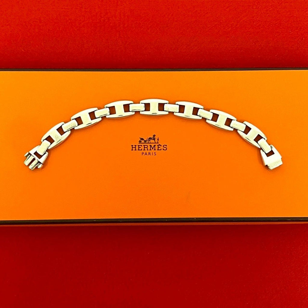 Hermes Cassiopeia 925 Sterling Silver Bracelet Bangle