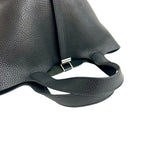 Hermes with Lock Picotin PM Taurillon Clemence Leather Handbag Mini Tote Black — view 4