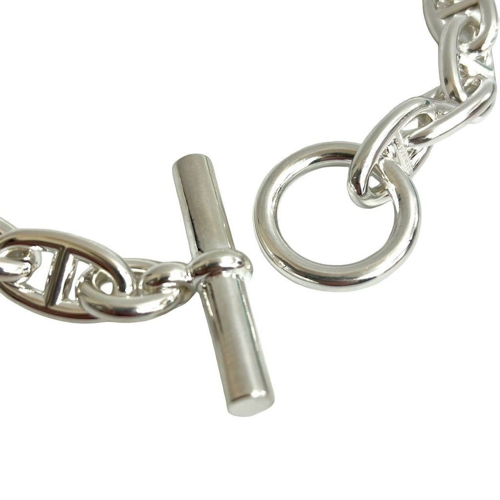 Hermes Chaine D'ancre GM Necklace 29 Links 925 Sterling Silver Chain Choker — view 4