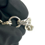 Hermes Vintage Silver 800 Chain Bracelet Bangle — view 2