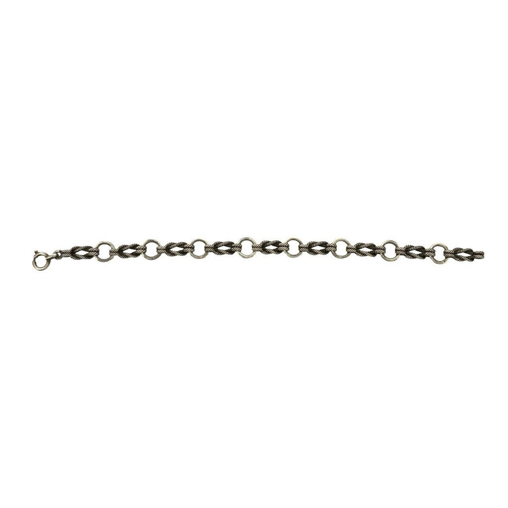 Hermes Audienne 925 Sterling Silver Chain Bracelet Bangle — view 5