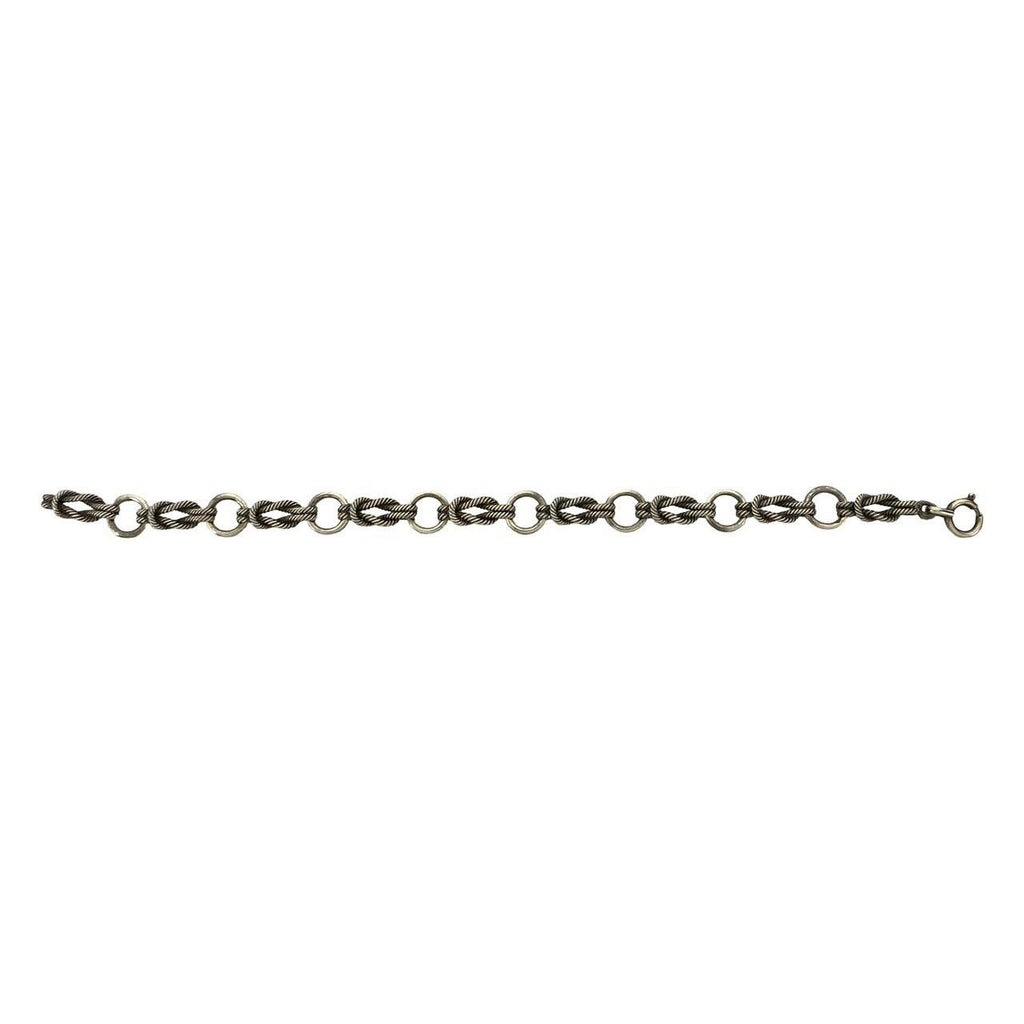 Hermes Audienne 925 Sterling Silver Chain Bracelet Bangle — view 6
