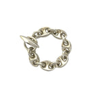 Hermes Neptune Bracelet 925 Sterling Silver Chain Bangle — view 6