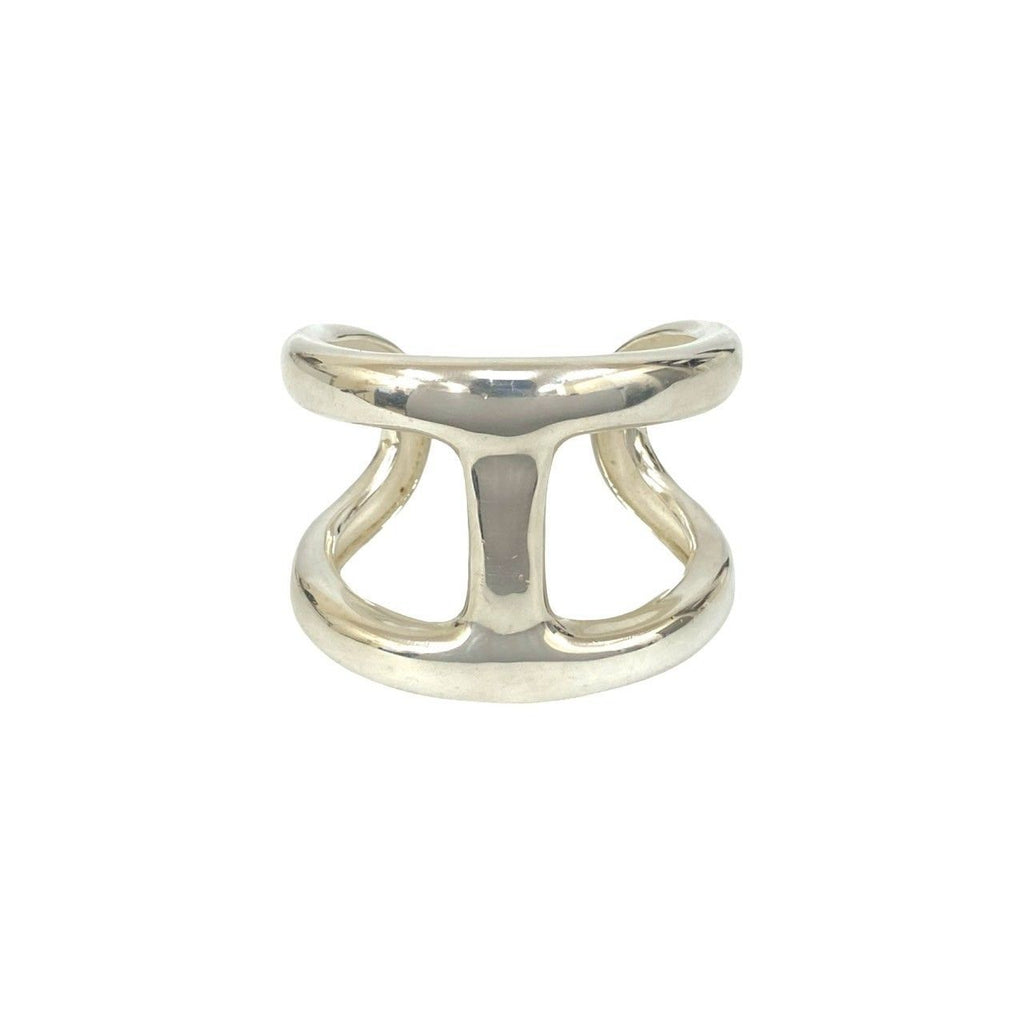 Hermes Osmose 925 Sterling Silver Bangle Bracelet — view 4