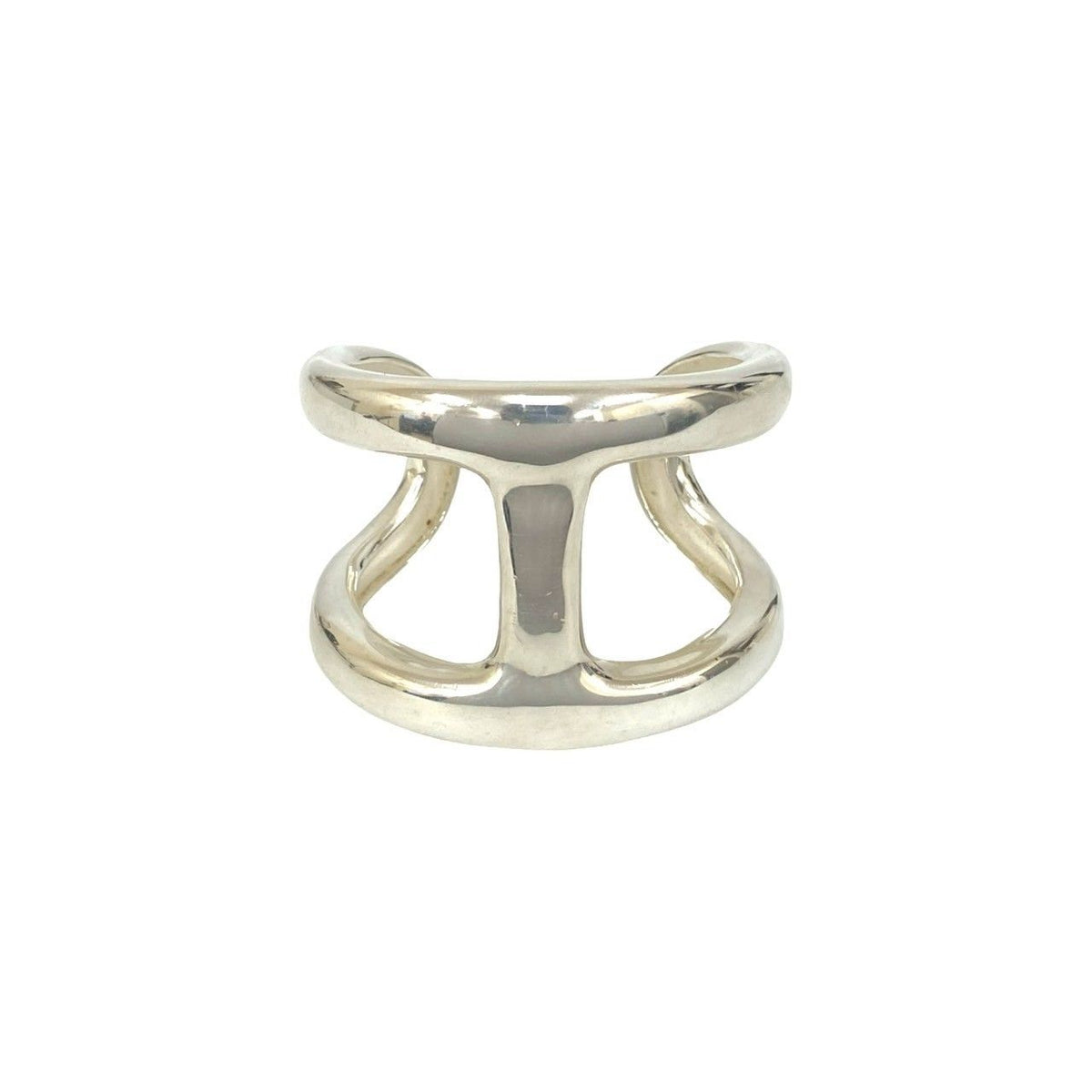 Hermes Osmose 925 Sterling Silver Bangle Bracelet — view 4