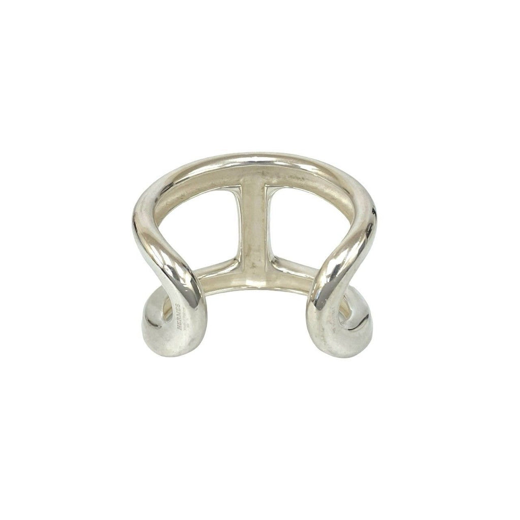 Hermes Osmose 925 Sterling Silver Bangle Bracelet — view 5