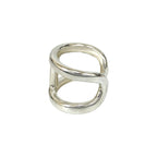 Hermes Osmose 925 Sterling Silver Bangle Bracelet — view 2