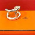 Hermes Osmose 925 Sterling Silver Bangle Bracelet