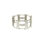 Hermes Vintage H Logo Silver 800 Bracelet Bangle — view 6