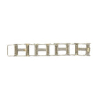 Hermes Vintage H Logo Silver 800 Bracelet Bangle — view 5