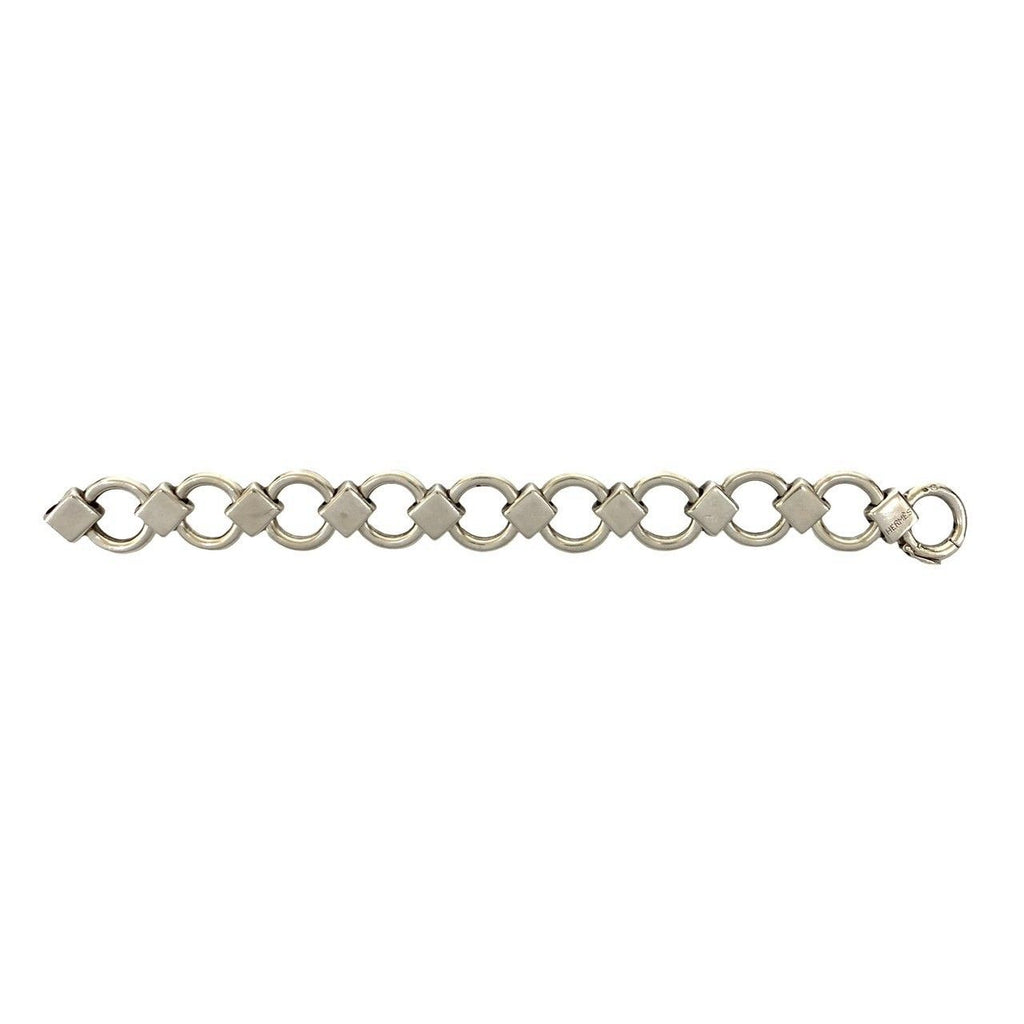 Hermes Vintage Lancelot Bracelet 925 Sterling Silver Bangle — view 5