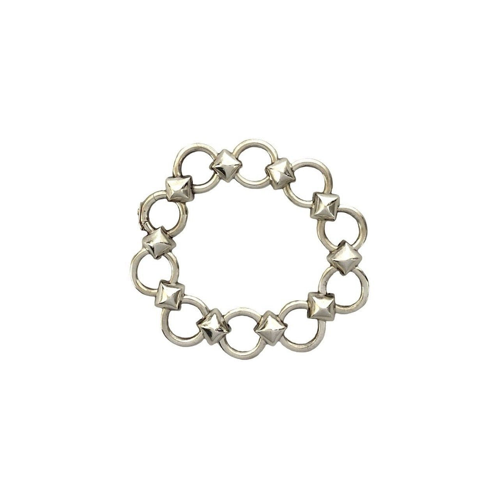 Hermes Vintage Lancelot Bracelet 925 Sterling Silver Bangle — view 6
