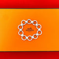 Hermes Vintage Lancelot Bracelet 925 Sterling Silver Bangle