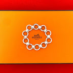 Hermes Vintage Lancelot Bracelet 925 Sterling Silver Bangle
