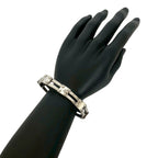Hermes Vintage Gate Motif Bracelet 925 Sterling Silver Bangle — view 2