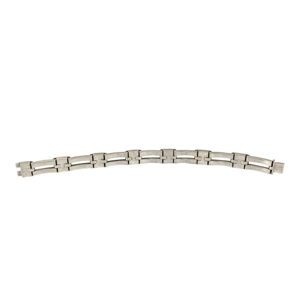 Hermes Vintage Gate Motif Bracelet 925 Sterling Silver Bangle — view 5