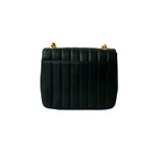 Chanel Vintage Coco Lambskin Leather Chain Shoulder Bag Black — view 3