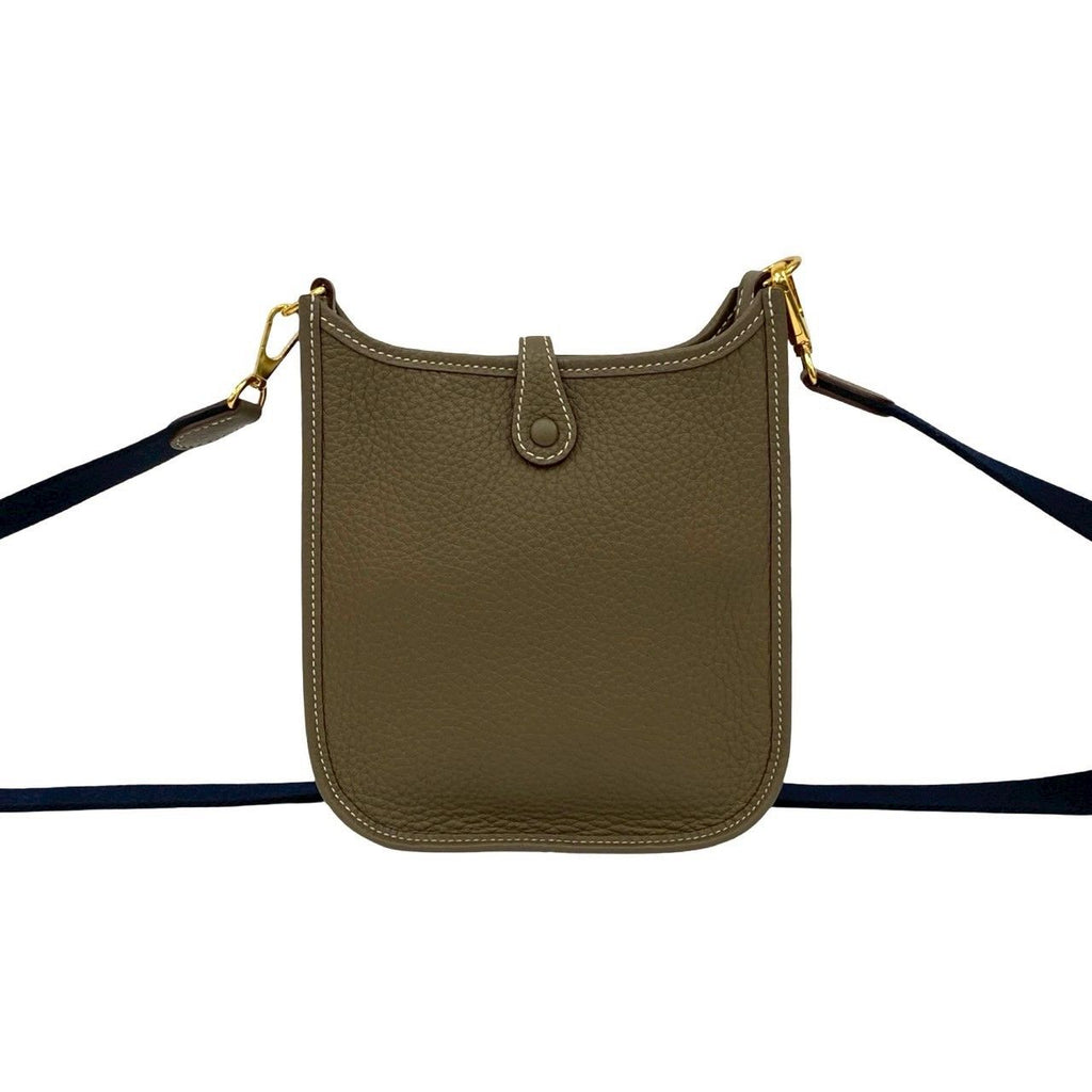 Hermes Evelyne TPM 16 Amazone Taurillon Clemence Leather Shoulder Bag Etoupe — view 3
