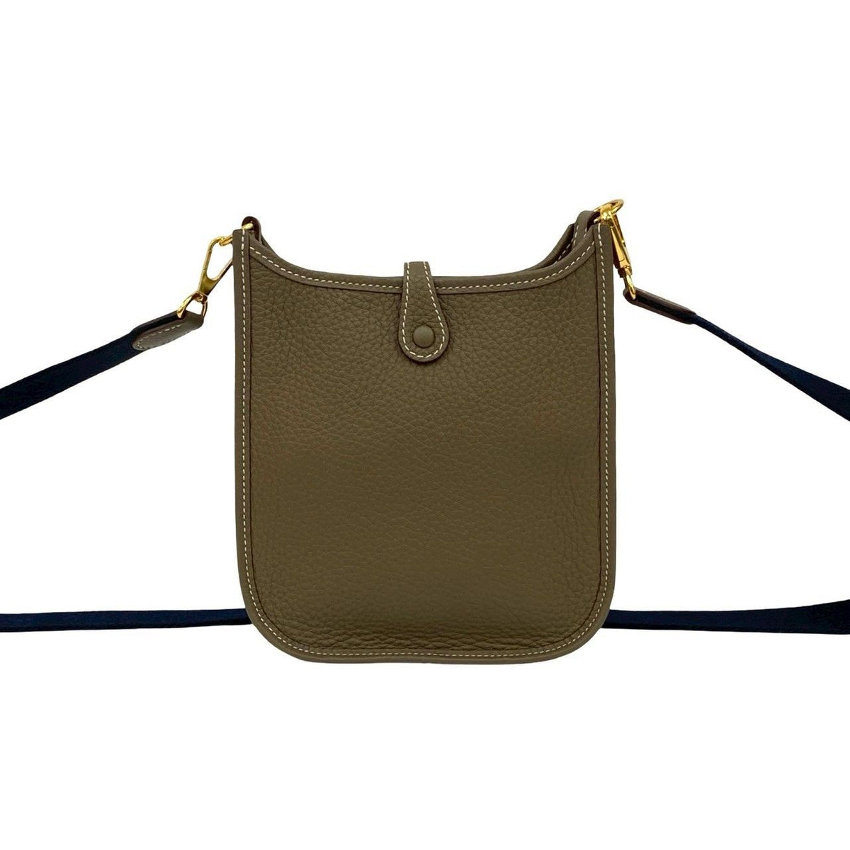 Hermes Evelyne TPM 16 Amazone Taurillon Clemence Leather Shoulder Bag Etoupe — view 3