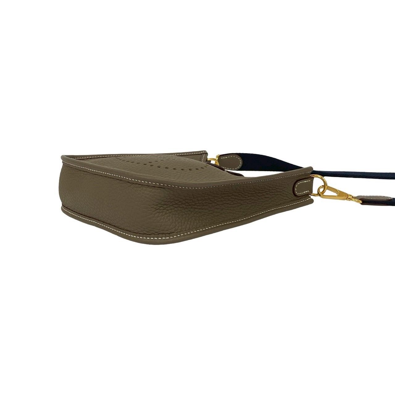 Hermes Evelyne TPM 16 Amazone Taurillon Clemence Leather Shoulder Bag Etoupe — view 8