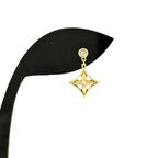 Louis Vuitton Monogram Idylle Single Earrings Yellow Gold Pave Diamond