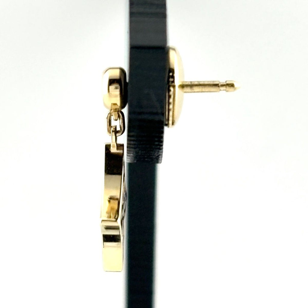Louis Vuitton Monogram Idylle Single Earrings Yellow Gold Pave Diamond — view 3