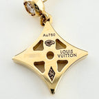 Louis Vuitton Monogram Idylle Single Earrings Yellow Gold Pave Diamond — view 4