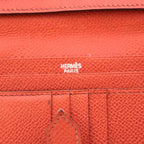 Hermes Wallet Bifold I Bearn Compact Leather Orange — view 6