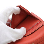 Hermes Wallet Bifold I Bearn Compact Leather Orange — view 7
