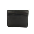 Celine Vintage Star Ball Chain Shoulder Bag Leather Flap Black — view 2