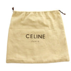 Celine Vintage Star Ball Chain Shoulder Bag Leather Flap Black — view 6