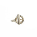 Hermes Echappee MM 51 Ring Horse Tack Toggle Clasp Silver