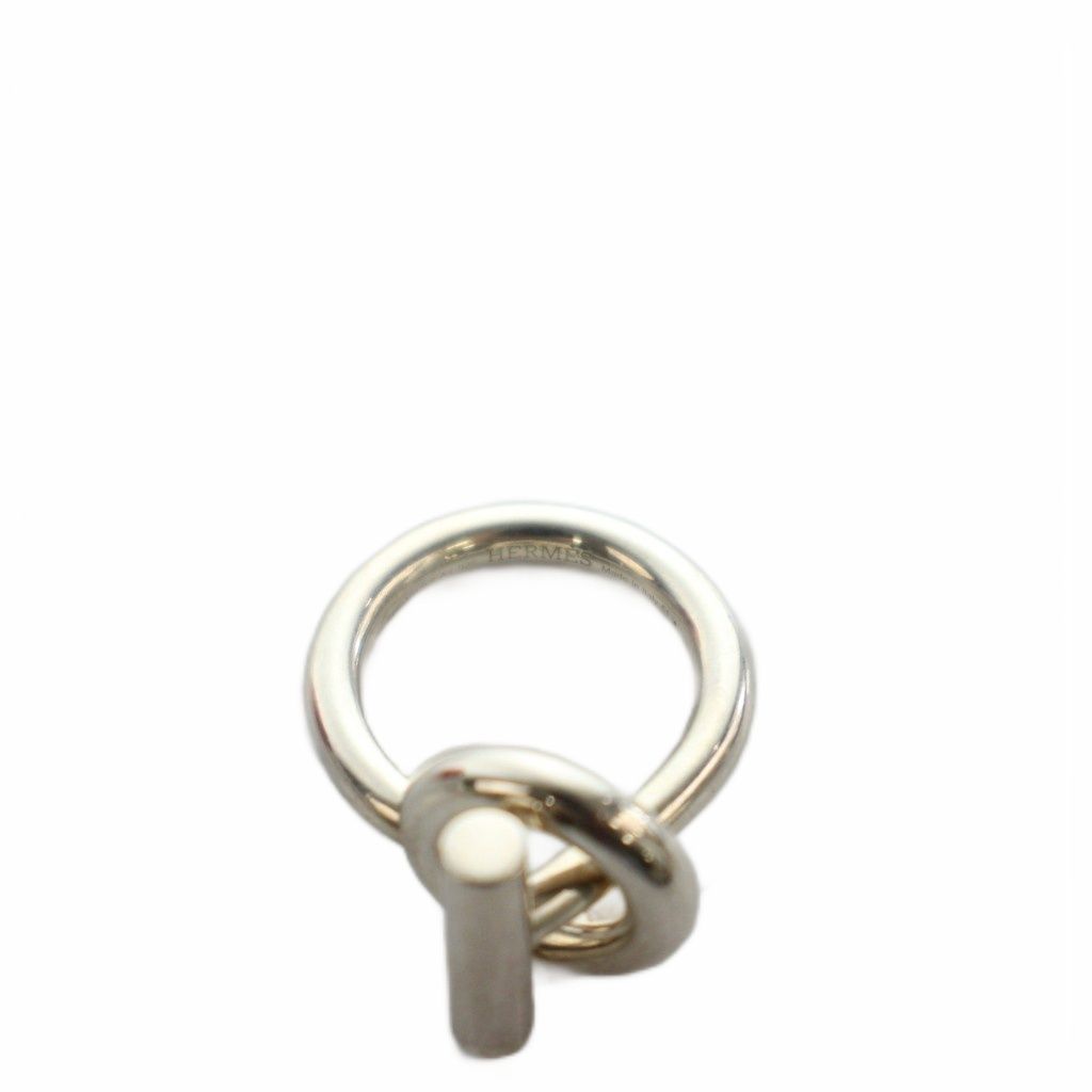 Hermes Echappee MM 51 Ring Horse Tack Toggle Clasp Silver — view 6