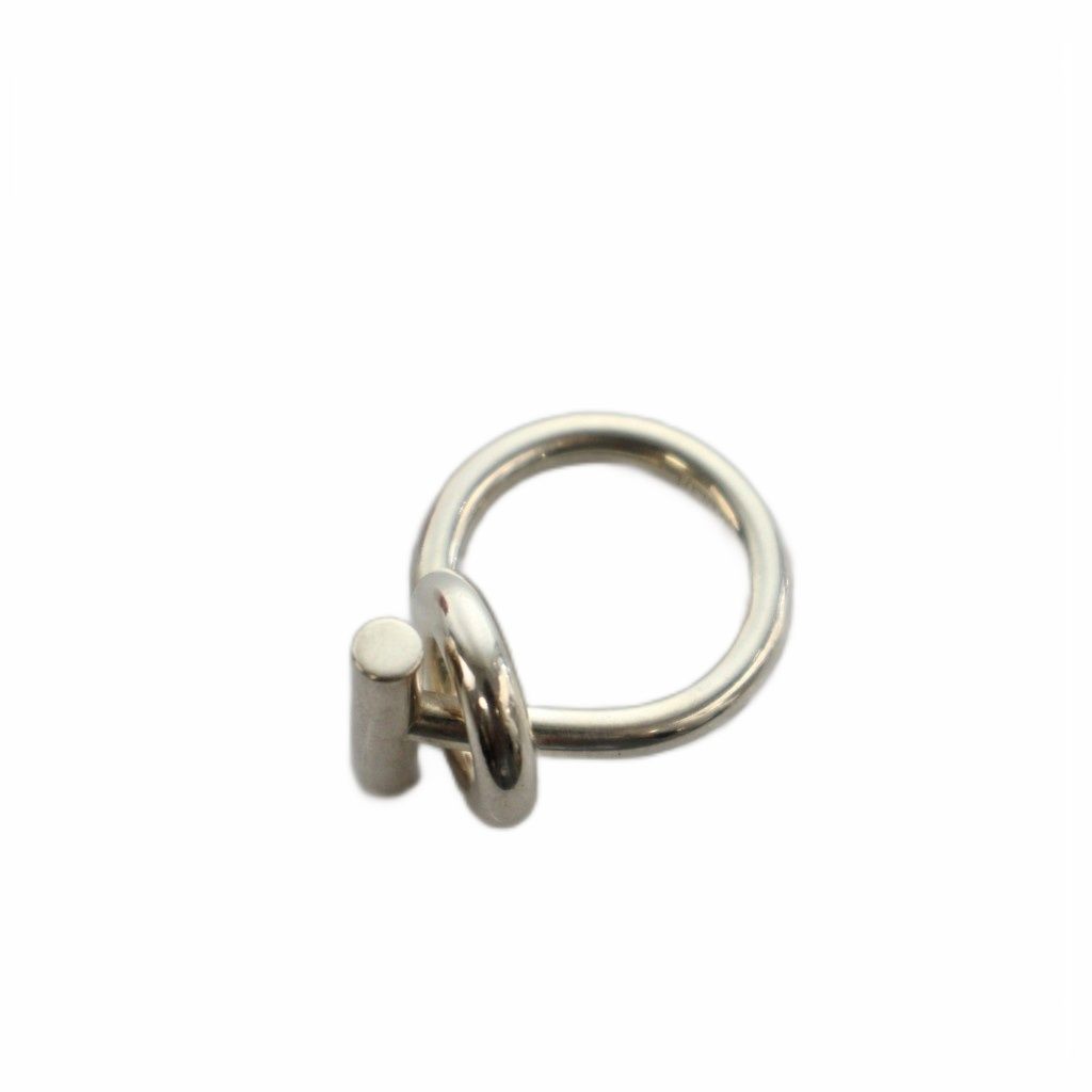 Hermes Echappee MM 51 Ring Horse Tack Toggle Clasp Silver — view 5