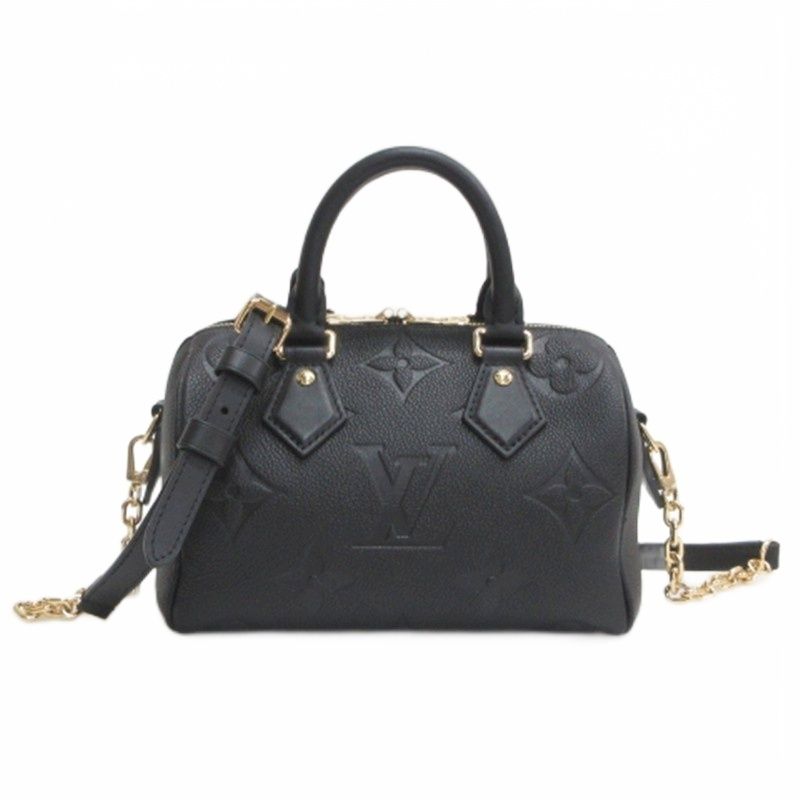 Louis Vuitton Monogram Empreinte Speedy Bandouliere 20 Shoulder Bag 2-Way Noir