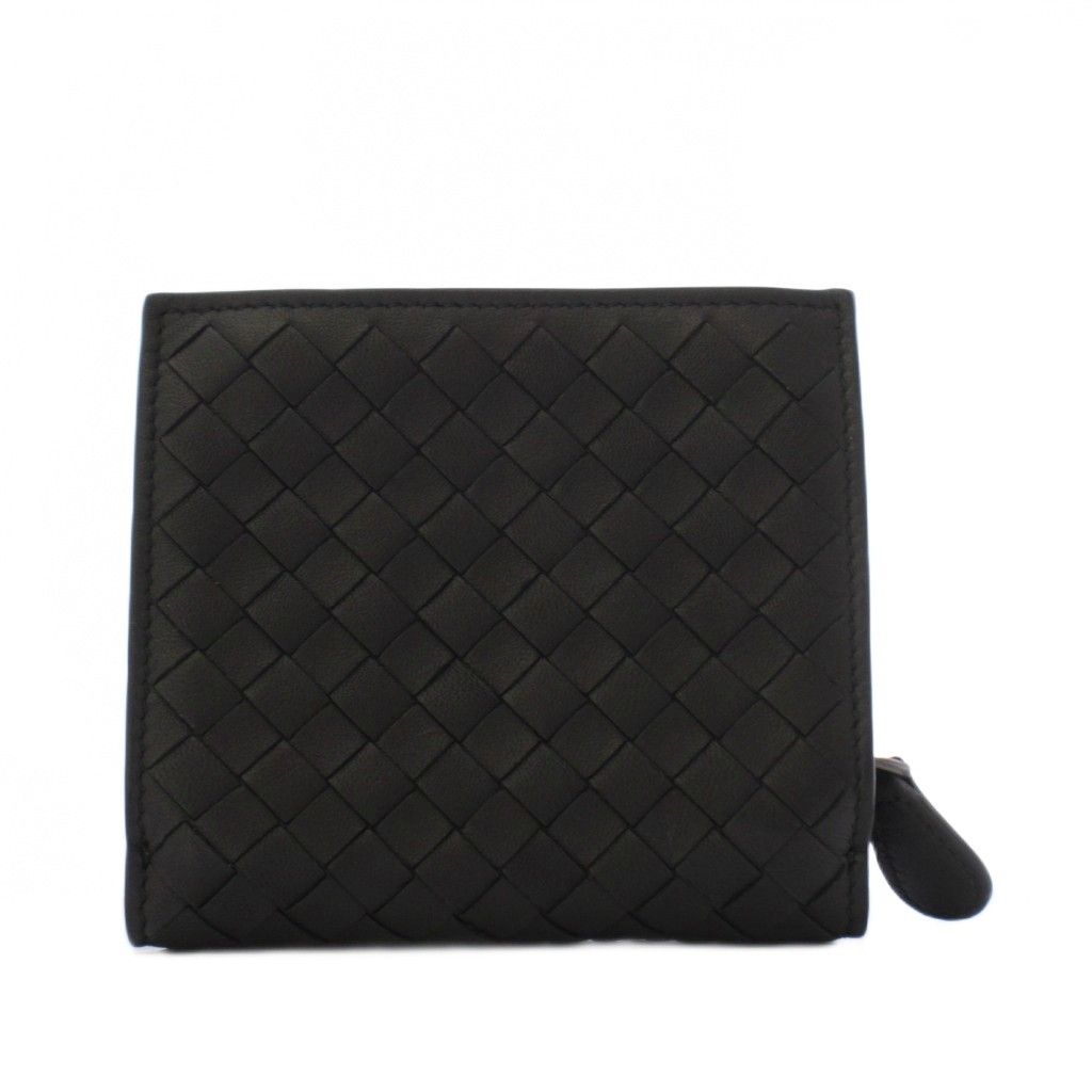 Bottega Veneta Intrecciato Bifold Wallet Leather Black — view 3