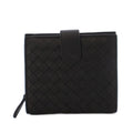 Bottega Veneta Intrecciato Bifold Wallet Leather Black