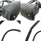Fendi Selleria Peekaboo 2-Way Shoulder Bag Leather Gray — view 8