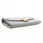 Celine Triomphe Wallet Bifold Gold Gray — view 4