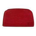 Louis Vuitton Pouch Epi Dauphine PM Castilian Red Leather