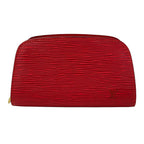Louis Vuitton Pouch Epi Dauphine PM Castilian Red Leather