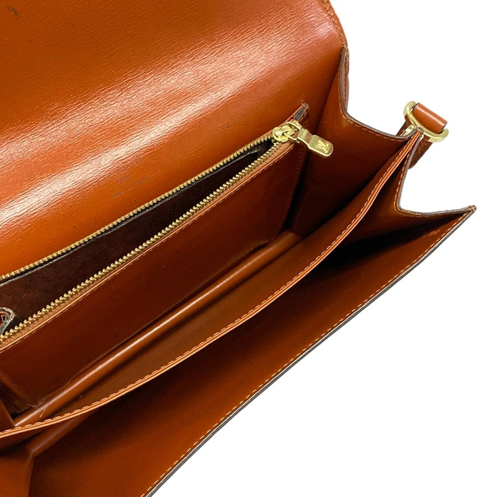 Louis Vuitton Shoulder Bag Epi Run Kenya Brown Gold Leather — view 7