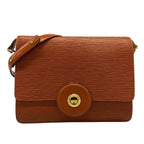 Louis Vuitton Shoulder Bag Epi Run Kenya Brown Gold Leather