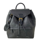 Louis Vuitton Backpack Monogram Empreinte Montsouris PM Noir Leather Cowhide